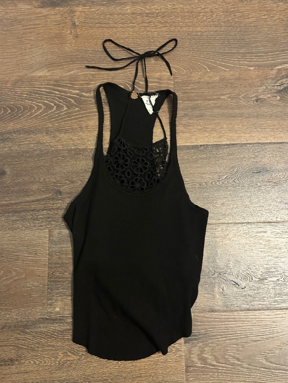 Free People Tank Top w Floral Tie Up Top
